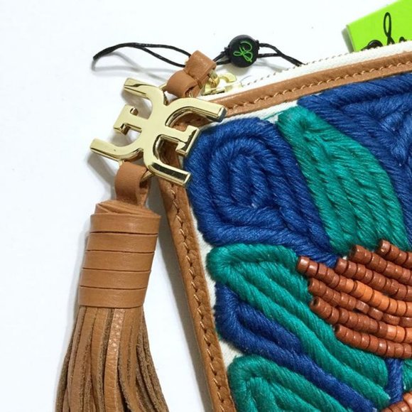 Sam Edelman Floral Bead Embellished Clutch (NWT) - Picture 5 of 8